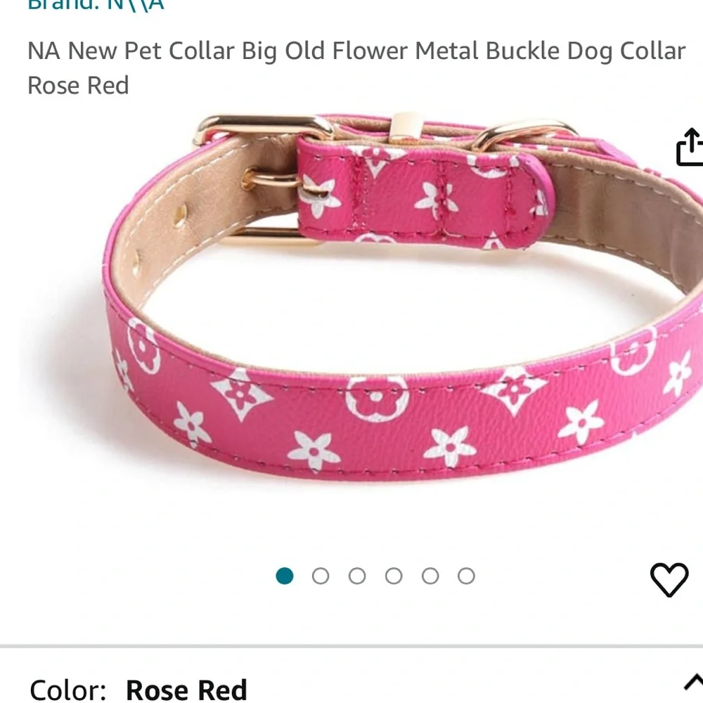collar pink flower